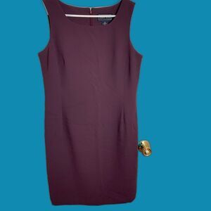 Laura Scott Women’s Size 10 Sleeveless Purple Dress – Polyester Lined